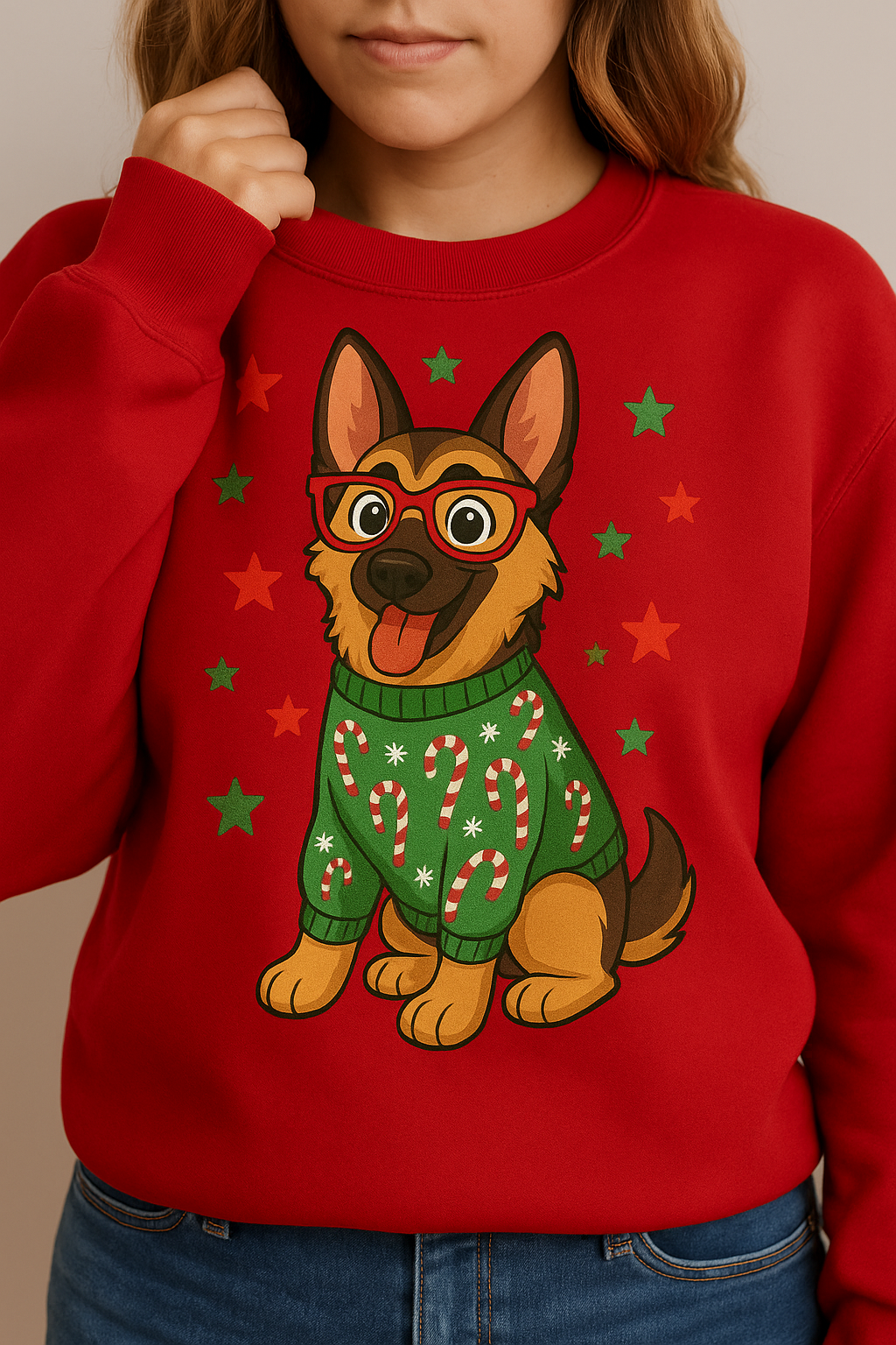 German Shepherd Christmas t-shirt – Holiday Dog Lover Gift