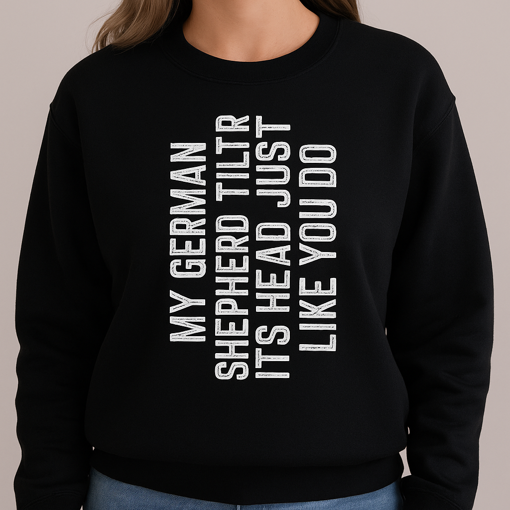 German Shepherd Gift Tilt Head Dog