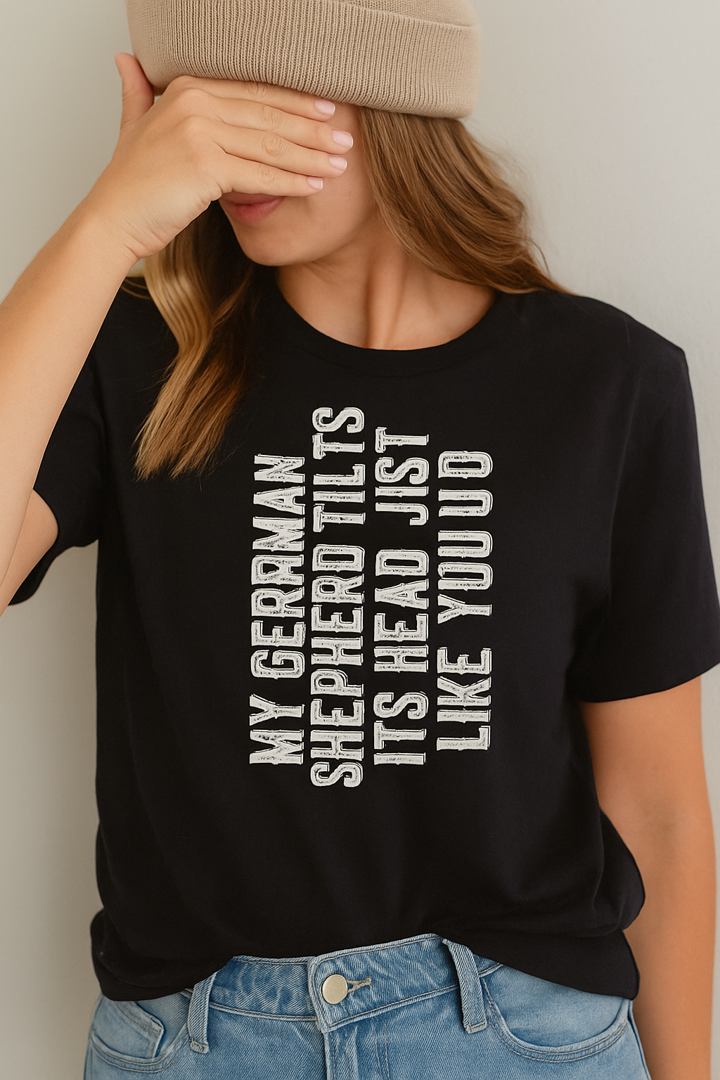 German Shepherd Gift Tilt Head Dog