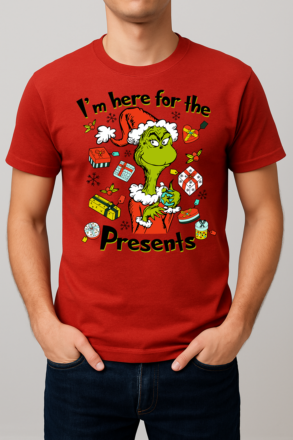 Here for the Presents Christmas Tee