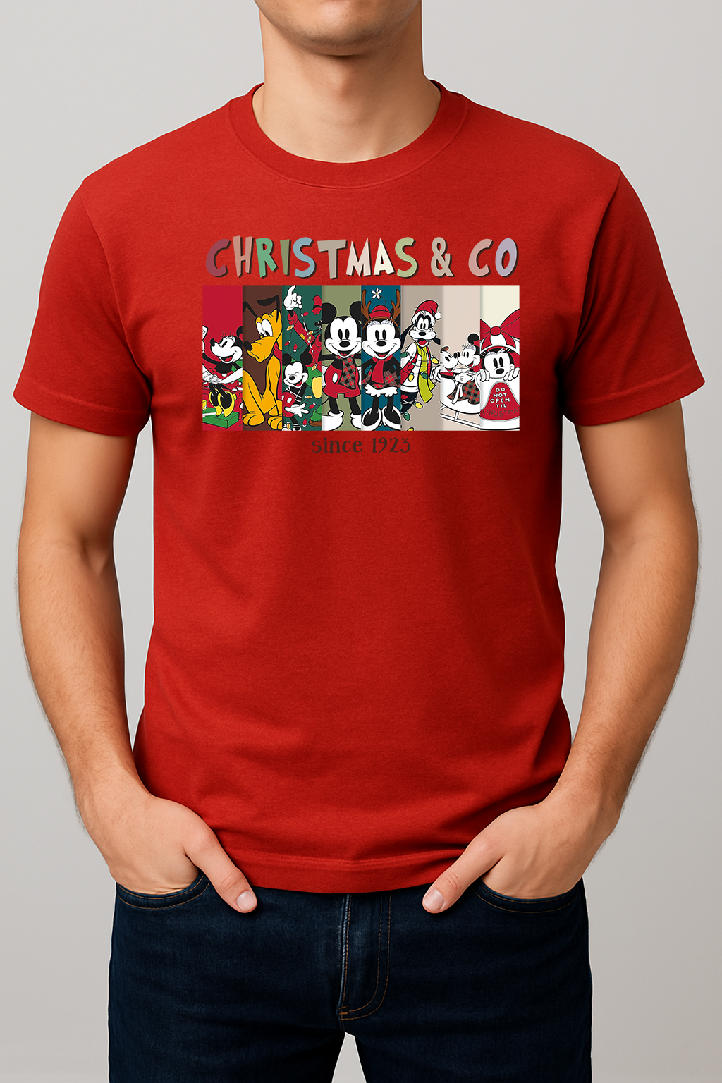 Christmas Cartoon Crew Tee