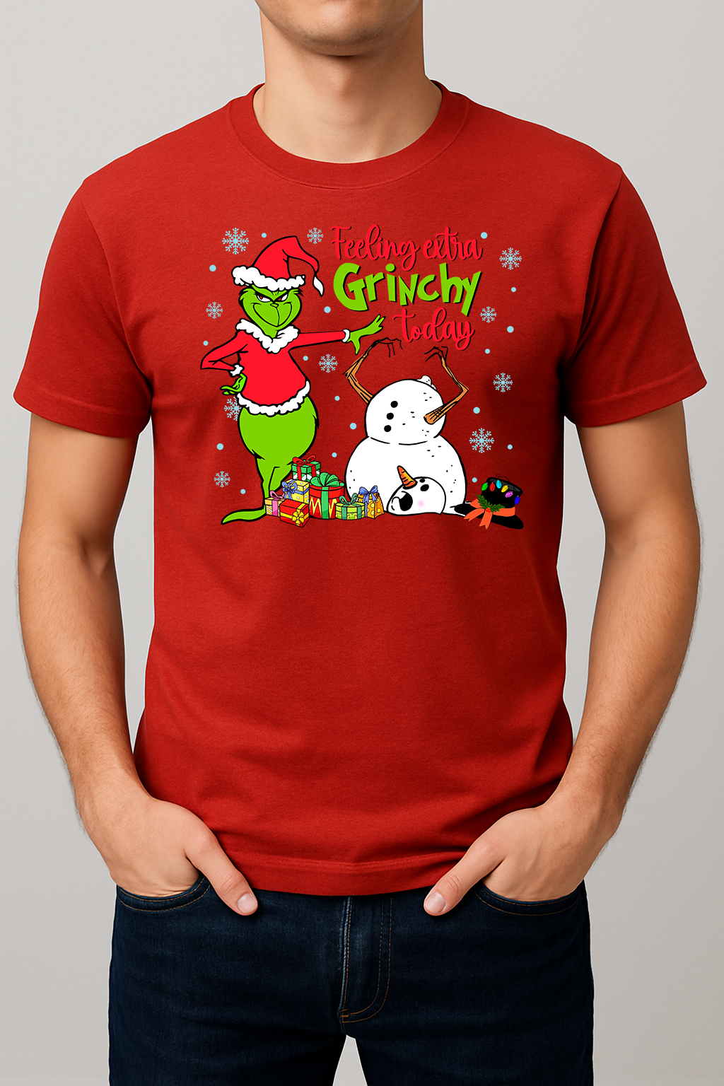 Grinchy Mood Christmas Tee